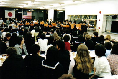 Choir sings